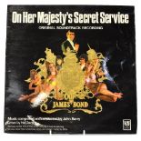 JAMES BOND; 'On Her Majesty's Secret Service' original soundtrack recording LP in gatefold sleeve,