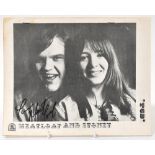 MEATLOAF; a booklet 'Meatloaf and Stoney' bearing the signature of the star to the cover.