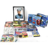 A collection of Gerry Anderson/Thunderbirds related autographs including a black and white