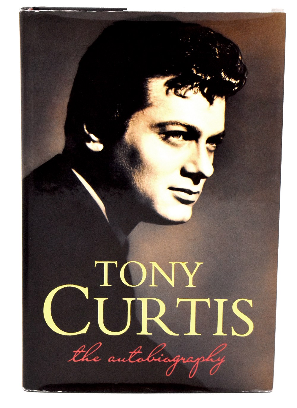 Withdrawn TONY CURTIS; a signed hardback,