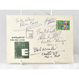 THE BEATLES INTEREST; an envelope bearing the signatures of Pete Best, Freda Kelly,