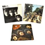 THE BEATLES; three LPs comprising 'Abbey Road', 'Rubber Soul' and 'With The Beatles' (3).