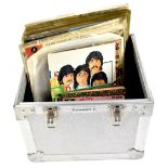 THE BEATLES; records and ephemera comprising fourteen LP records in sleeves, one loose,