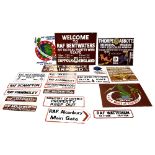 A quantity of contemporary reproduction handmade military base signage,