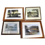 Four limited edition pencil signed prints, all of farming interest,