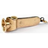 A 9ct yellow gold cigar cutter.