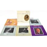 Six LPs by Jascha Heifetz to include 'The Beethoven Sonatas' Vols I,