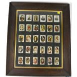 A collection of thirty BDV Cigarettes silk cigarette cards,