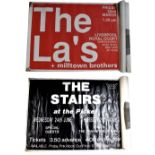 Two posters; 'SJM Concerts Presents The LA's Friday 22nd March at the Liverpool Royal Court,