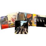 Approximately seventy LPs to include The Beatles 'Abbey Road',