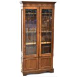 An early 20th century oak bookcase,