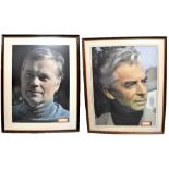 Two EMI posters of Herbert Von Kavajan and Dietrich Fischer-Dieskau, 74 x 54cm,