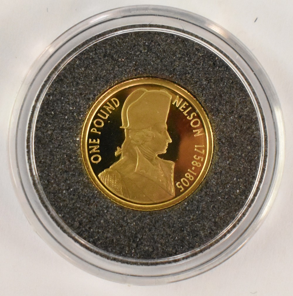 A gold 1g coin dated 2005, together with a Barber quarter mounted as a pendant, on a 9ct gold chain, - Image 4 of 4