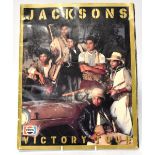THE JACKSONS; a Victory Tour programme bearing five signatures comprising Michael Jackson,