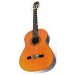 A cased Marina Mk 14 six-string acoustic guitar, length 101cm.