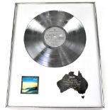 BILL MARTIN; a presentation LP Platinum disc 'Presented to Bill Martin,