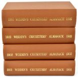 WISDENS CRICKETER'S ALMANACK- REPRINTS; for 1901 No 221/500, 1902 No 101/500,