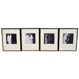 KLAUS VOORMANN (b 1938); 'Lads', four signed limited edition lithographic art prints of The Beatles,