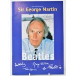 Withdrawn GEORGE MARTIN; a signed programme 'Walrus Productions Present Sir George Martin,