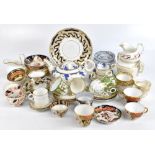 DAVENPORT; a collection of 19th century and later ceramics, the majority cups and saucers, various