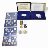 GREAT BRITAIN; four cased proof sets including George VI 1937-52, Great Britain Elizabeth II,