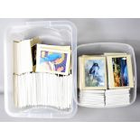 GB large collection of PHQ cards, loose and in packs, many hundreds in 2 plastic boxes.