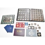 A collection of British 19th century and later mixed low denomination coinage including year sets