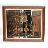 JENNINGS & CO LTD OF BIRMINGHAM; an original advertising mirror Cameron & Co Scotch Whisky of