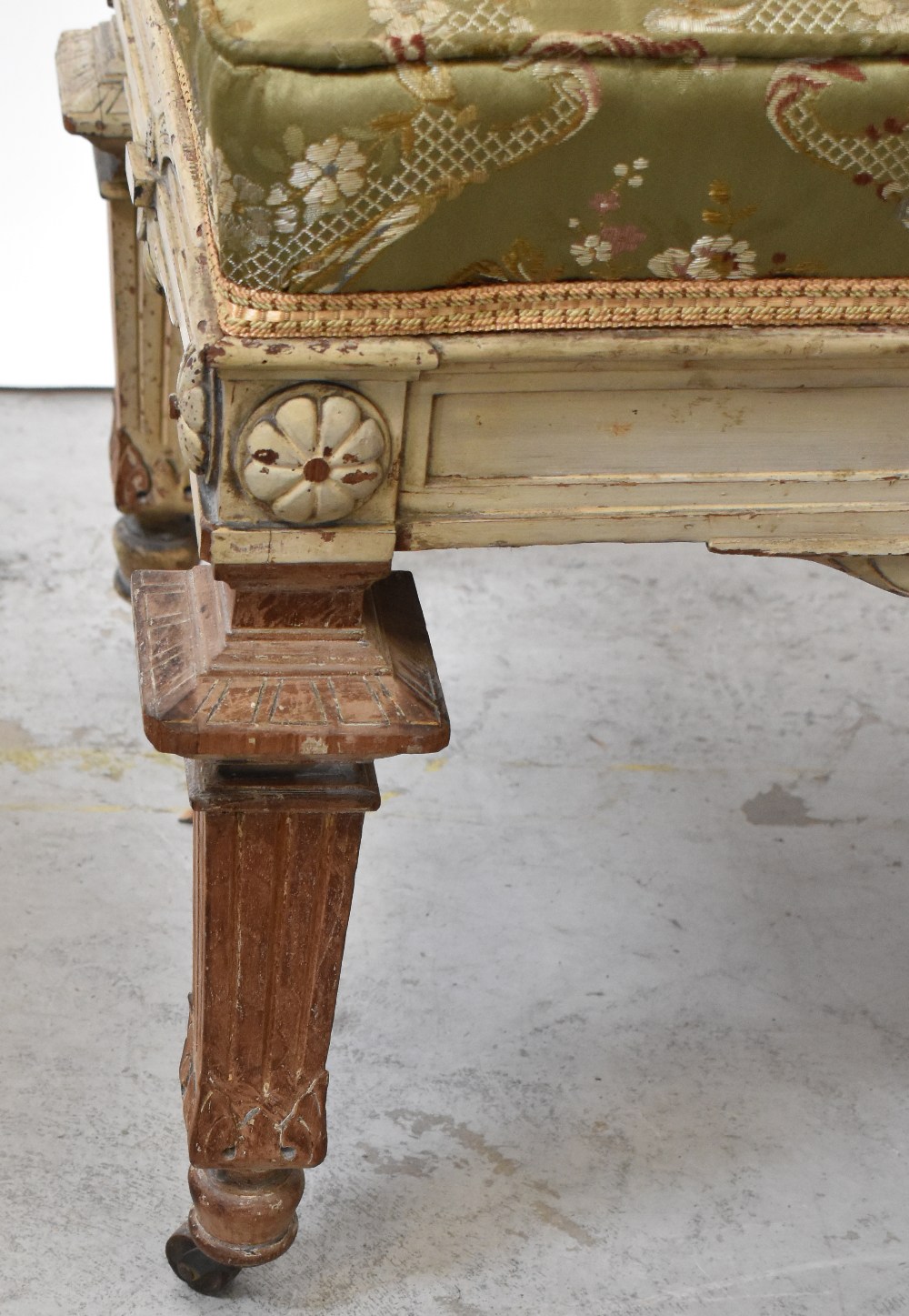 A pair of 19th century stools in the Gustavian style, - Image 3 of 4