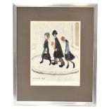 LAURENCE STEPHEN LOWRY RBA RA (1887-1976); a signed limited-edition print, 'The Family',