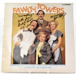 TV AND FILM, 'FAWLTY TOWERS'; a record bearing three signatures to the sleeve, Prunella Scales,