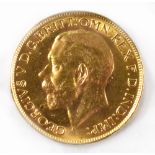 A George V 1917 gold sovereign, Perth Mint.