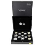 A Royal Mint '2019 United Kingdom Silver Proof Coin Set', limited edition no.