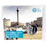 A Royal Mint 'The Trafalgar Square 2016 UK £100 Fine Silver Coin',