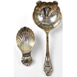 An Elizabeth II hallmarked silver sifting spoon, Viners Ltd (Emile Viner),