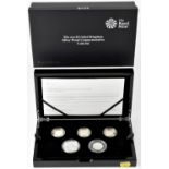 A Royal Mint '2018 United Kingdom Silver Proof Commemorative Coin Set', limited edition no.