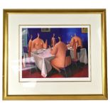 S SZIKORA; a signed limited-edition print, 'Nude Food', signed,