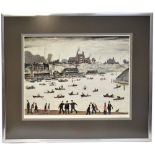 LAURENCE STEPHEN LOWRY RBA RA (1887-1976); a signed limited-edition print, 'Crime Lake',