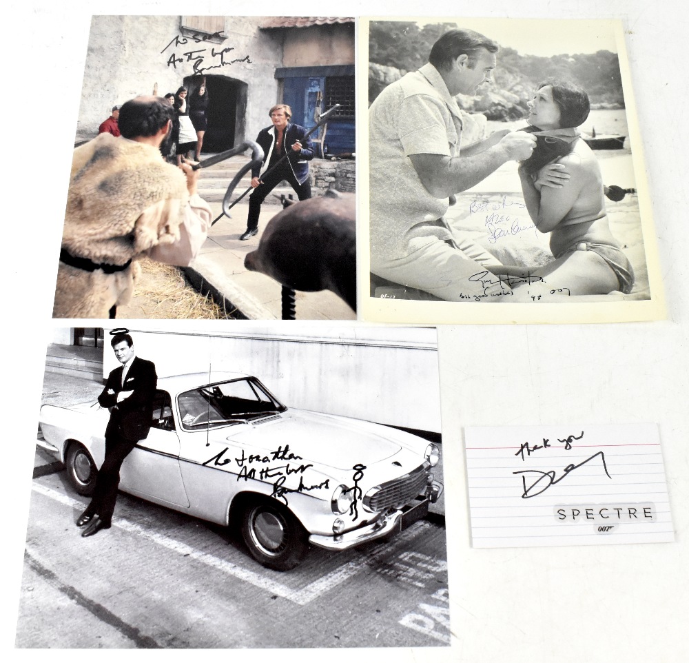TV AND FILM, JAMES BOND; a photograph bearing the signature of Sean Connery,
