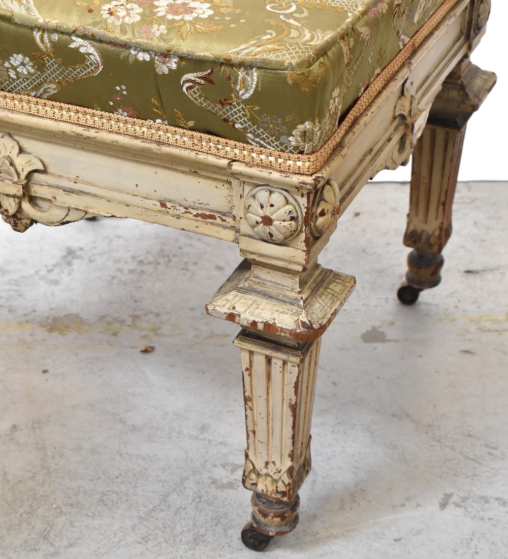 A pair of 19th century stools in the Gustavian style, - Image 2 of 4
