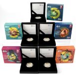 Five Royal Mint 'RAF 100 Collection RAF 2018 Centenary' £2 silver proof coins,