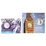 Two Royal Mint commemorative fine silver coins to include 'Big Ben the Heartbeat of the Nation'