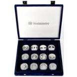 A Westminster Collection silver coin collection of 'The History of the RAF' comprising twenty-four