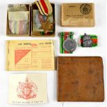 Two WWII medal groups belonging to married couple Mr and Mrs Orford,