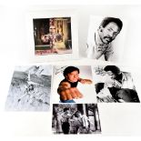 TV AND FILM, VARIOUS; a group of photographs bearing signatures including Jackie Chan (x2),