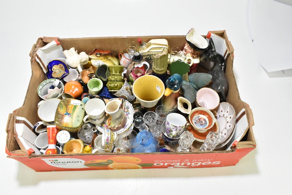 An assortment of decorative cups and saucers, vases, jugs and model animals, including a Carlton - Image 6 of 6