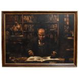 ANDREW GADD (born 1968); oil on canvas, 'The VAT Collector', 145 x 201cm, framed. (D) Provenance;