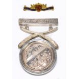 CURLING INTEREST; a Royal Caledonian Curling Club Province Medal in silver on cast suspension with