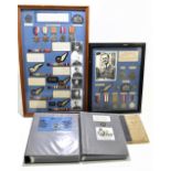 WWII RAF INTEREST; a good group mounted on two boards for an individual and his crew, the first