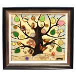 KERRY DARLINGTON (born 1974); original abstract, 'Tree of Harmony', signed, inscribed on